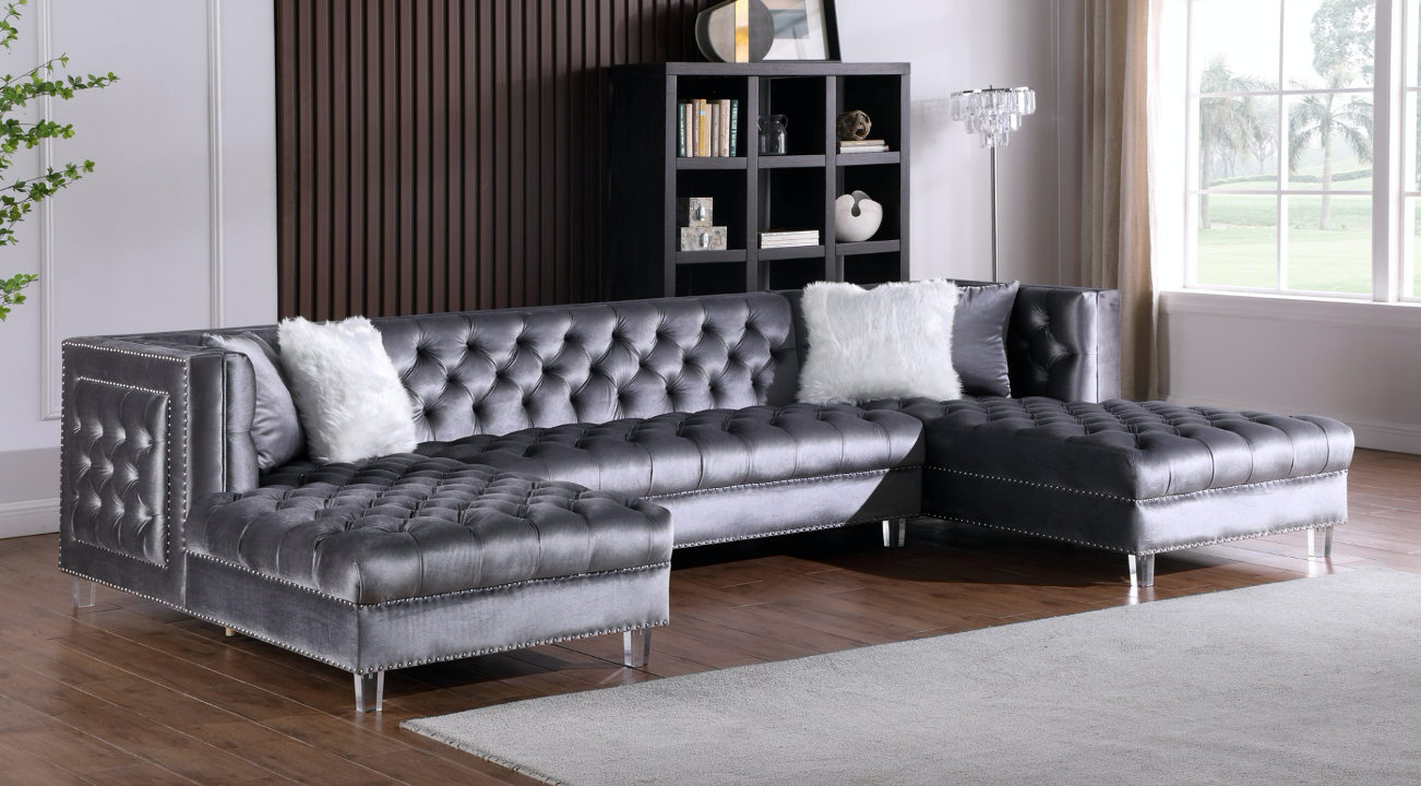 Vienna Velvet Sectional Massa Gallery Furniture