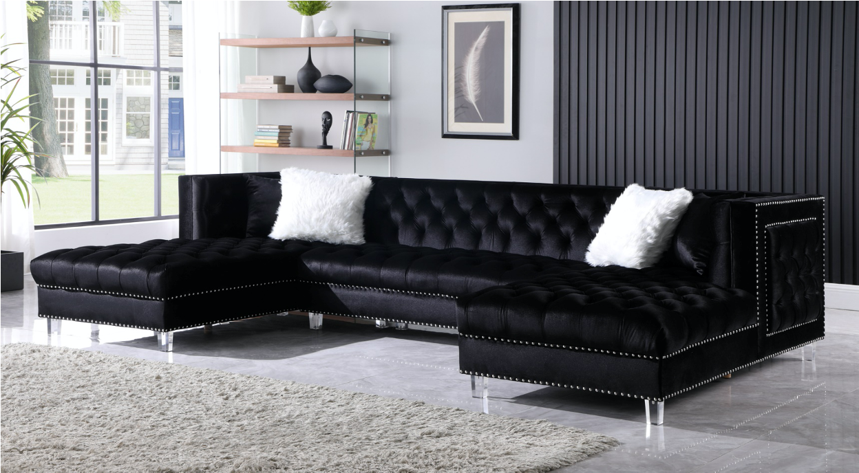 Vienna Velvet Sectional Massa Gallery Furniture