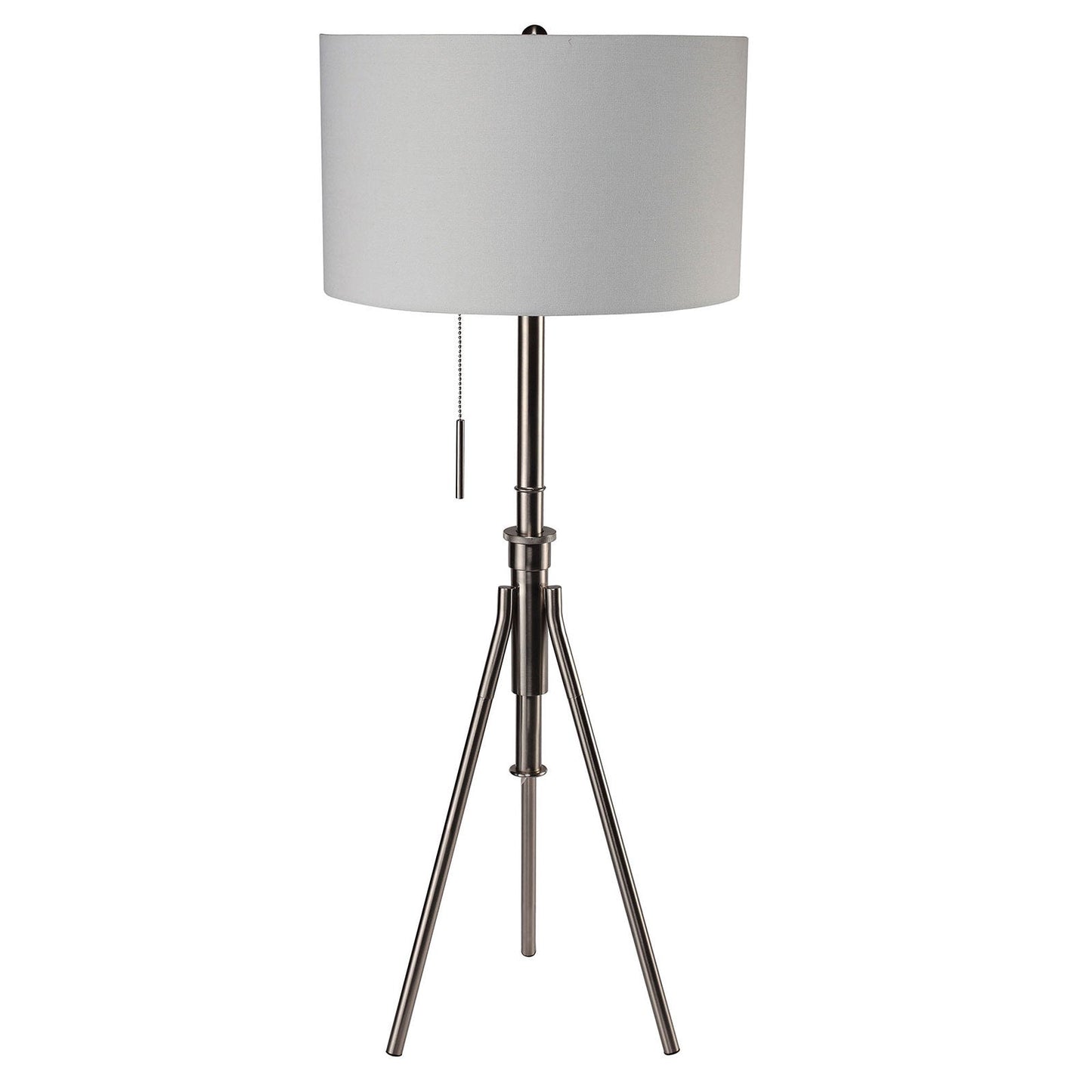 Zaya Brushed Steel Floor Lamp FOA East