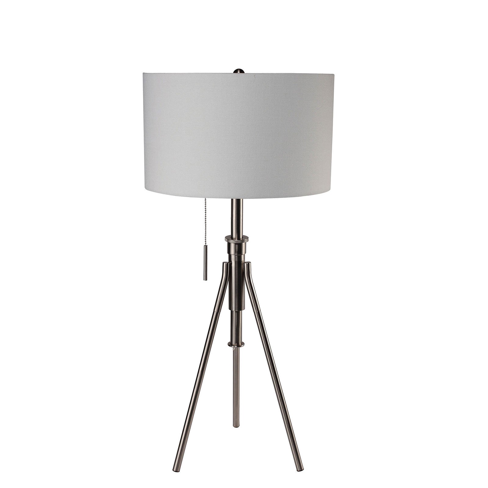 Zaya Brushed Steel Table Lamp FOA East