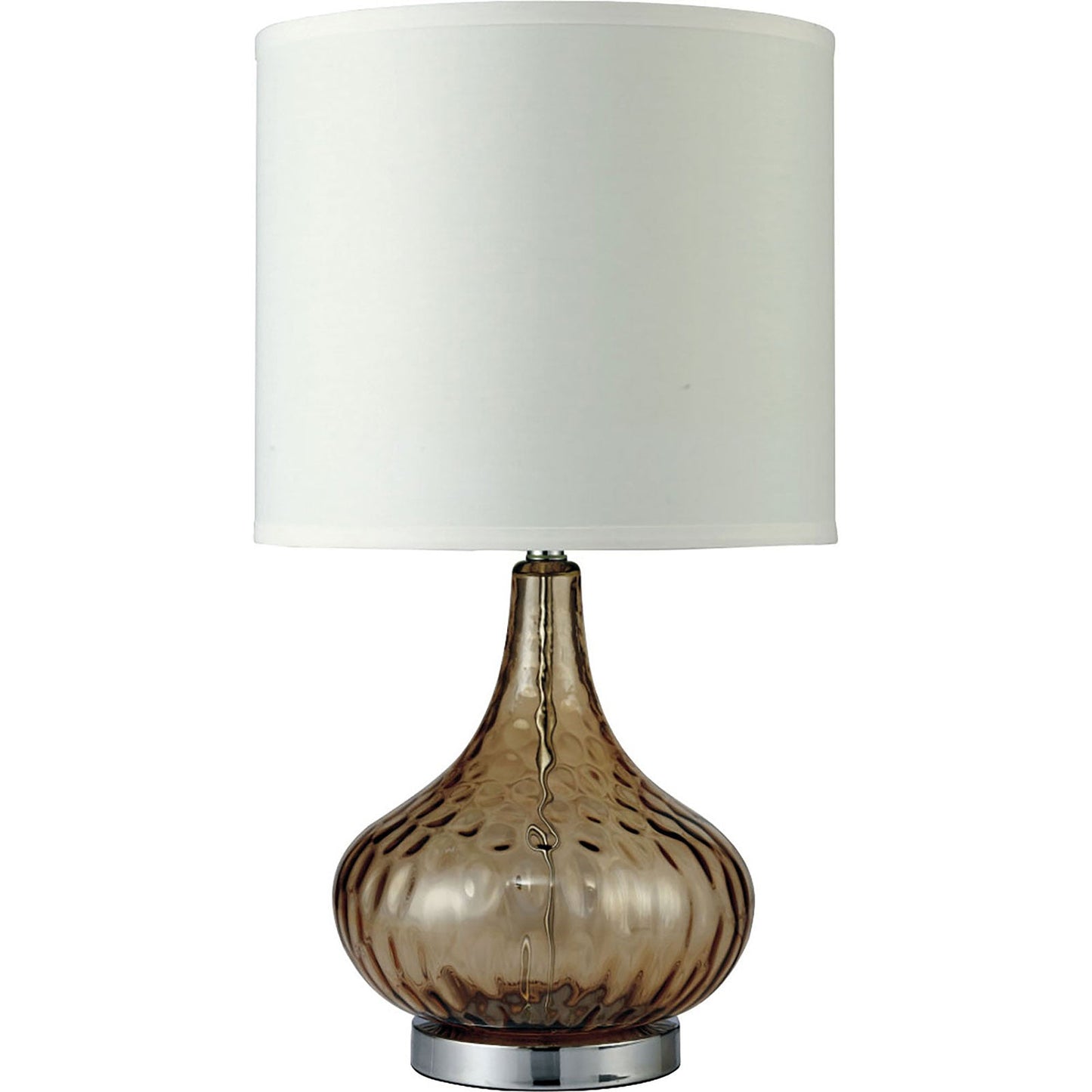 Donna Amber 15"H Glass Amber Table Lamp FOA East