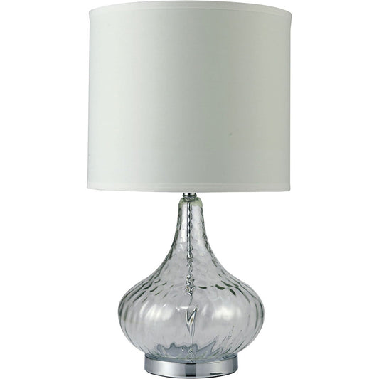 Donna Clear 15"H Glass Clear Table Lamp FOA East