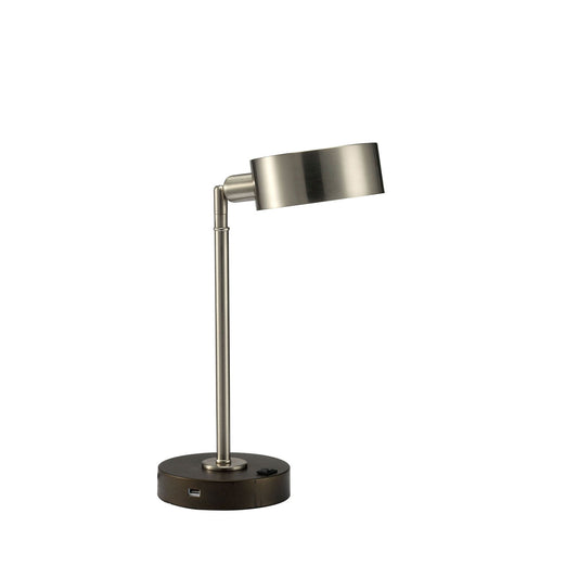 Gail Stain Nickel Table Lamp FOA East