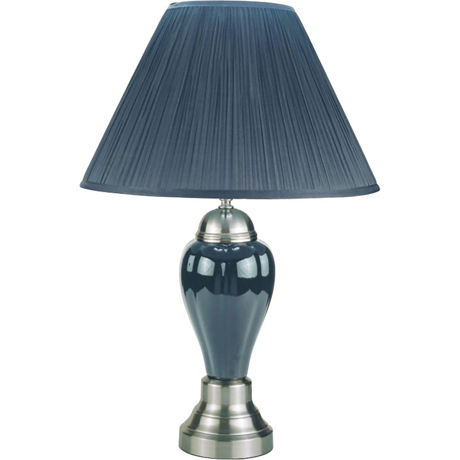 Hanna Gray 27"H Grey Table Lamp FOA East