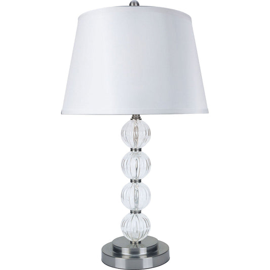 Oona Silver/Clear 30"H Table Lamp (2/CTN) FOA East