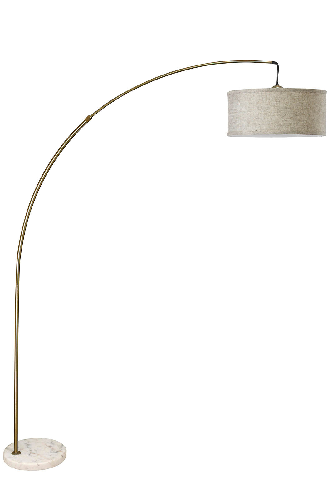 Jess Antique Gold Arch Lamp FOA East