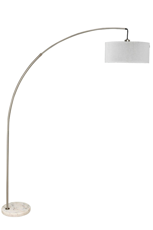 Jess Brushed Steel Arch Lamp FOA East