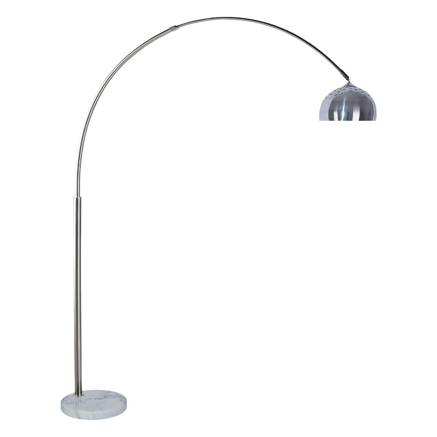 Rene White/Chrome Arch Lamp FOA East