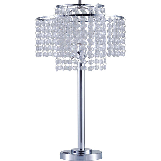 Kaitlyn Chrome 12"H Crystal Chrome Table Lamp FOA East