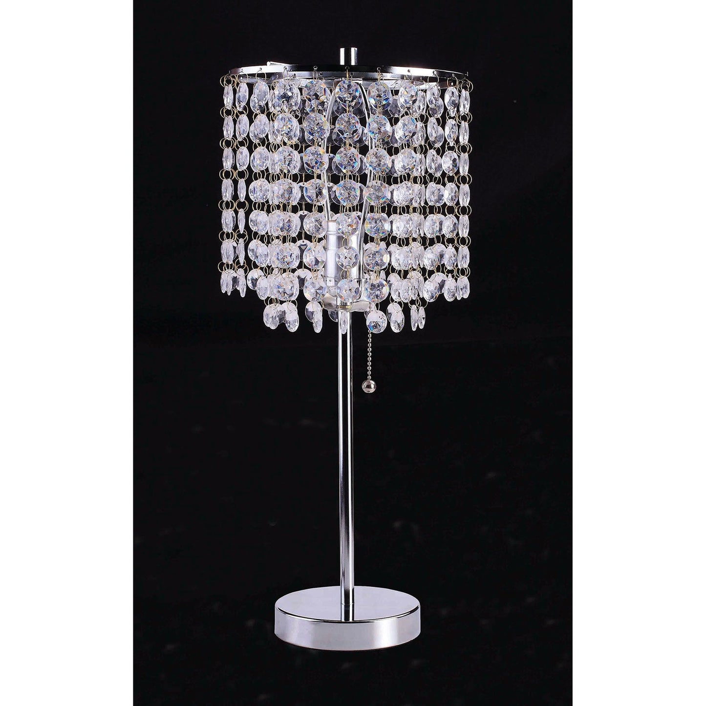 Perla Chrome Table Lamp FOA East