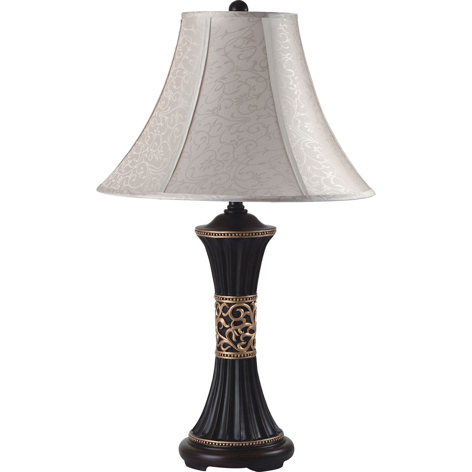 Naya Espresso/Gold Pattern 11"H Table Lamp (2/CTN) FOA East