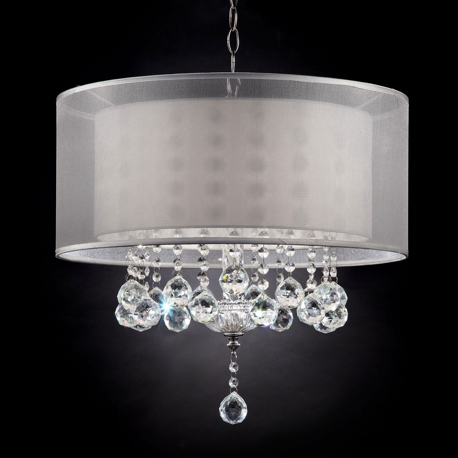 Lila Silver 19"H Ceiling Lamp FOA East