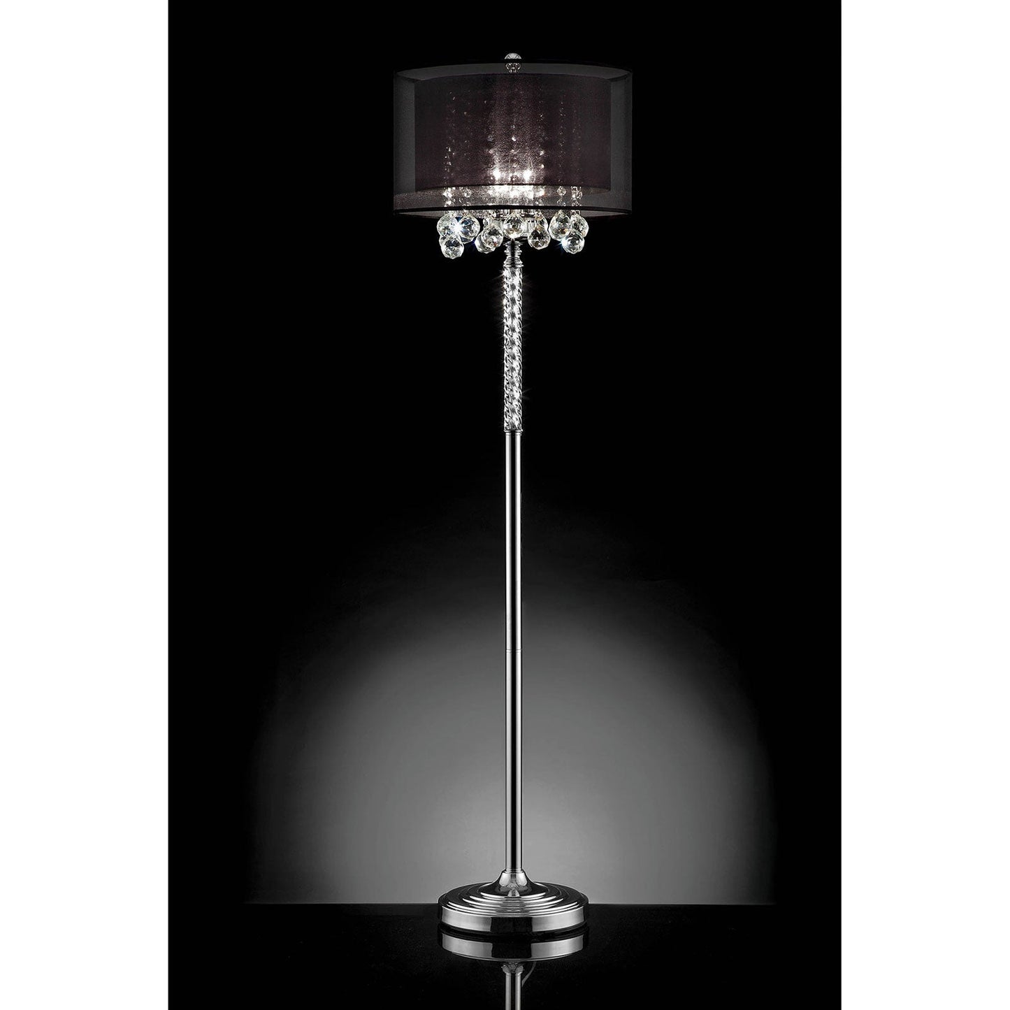 Ivy Chrome Floor Lamp FOA East