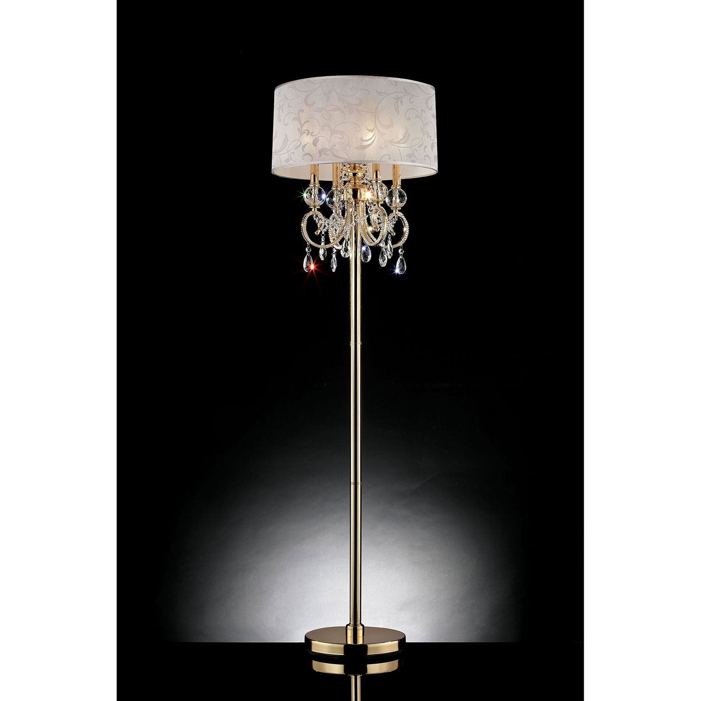 Deborah Gold 63"H Gold Floor Lamp FOA East