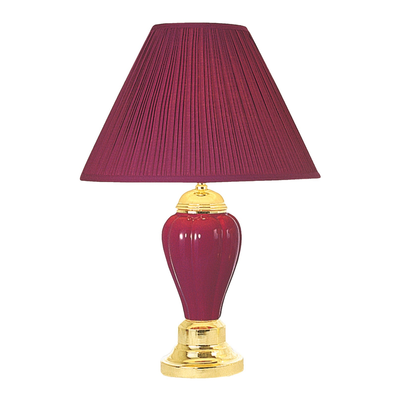 SCARLETT Burgundy Table Lamp (6/CTN) FOA East