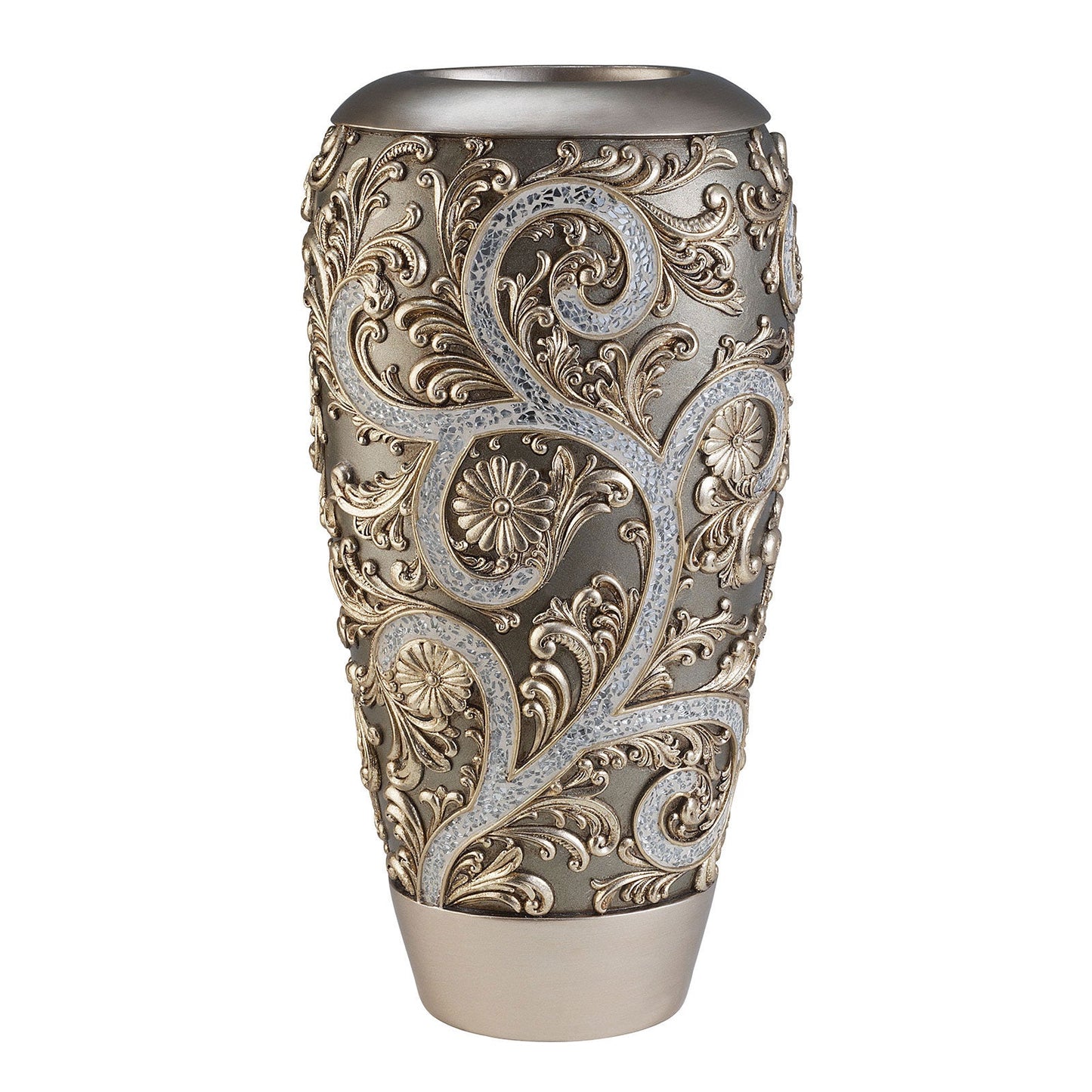 Estelle Champagne Silver Decorative Vase (2/CTN) FOA East