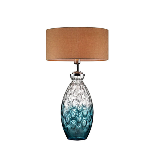 Cindy Aquamarine 28"H Aquamarine Glass Table Lamp FOA East