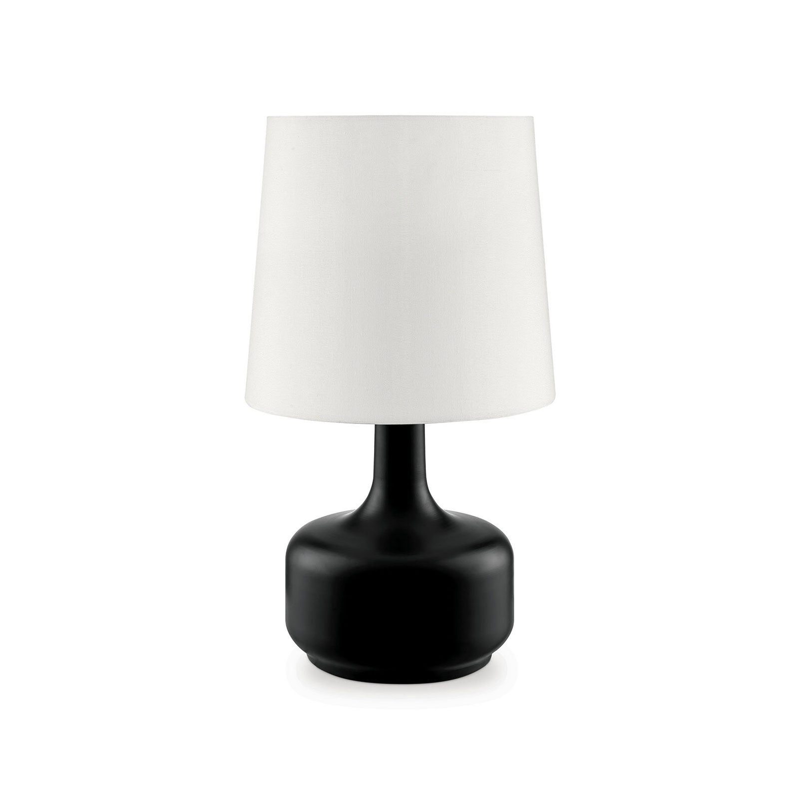 Farah Black 17"H Matte Black Table Lamp FOA East