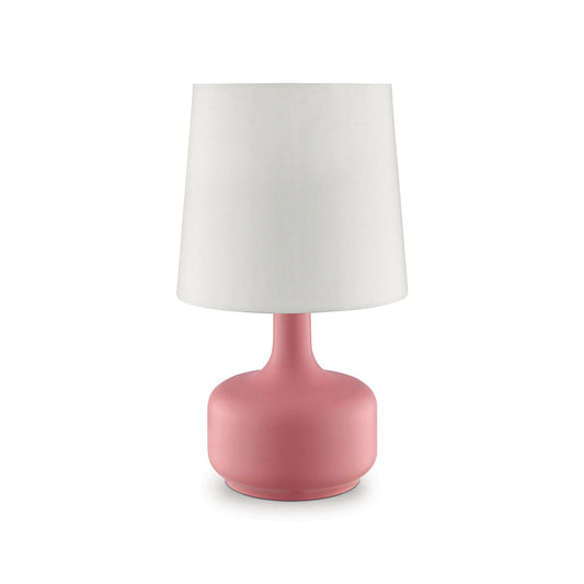 Farah Pink 17"H Matte Pink Table Lamp FOA East