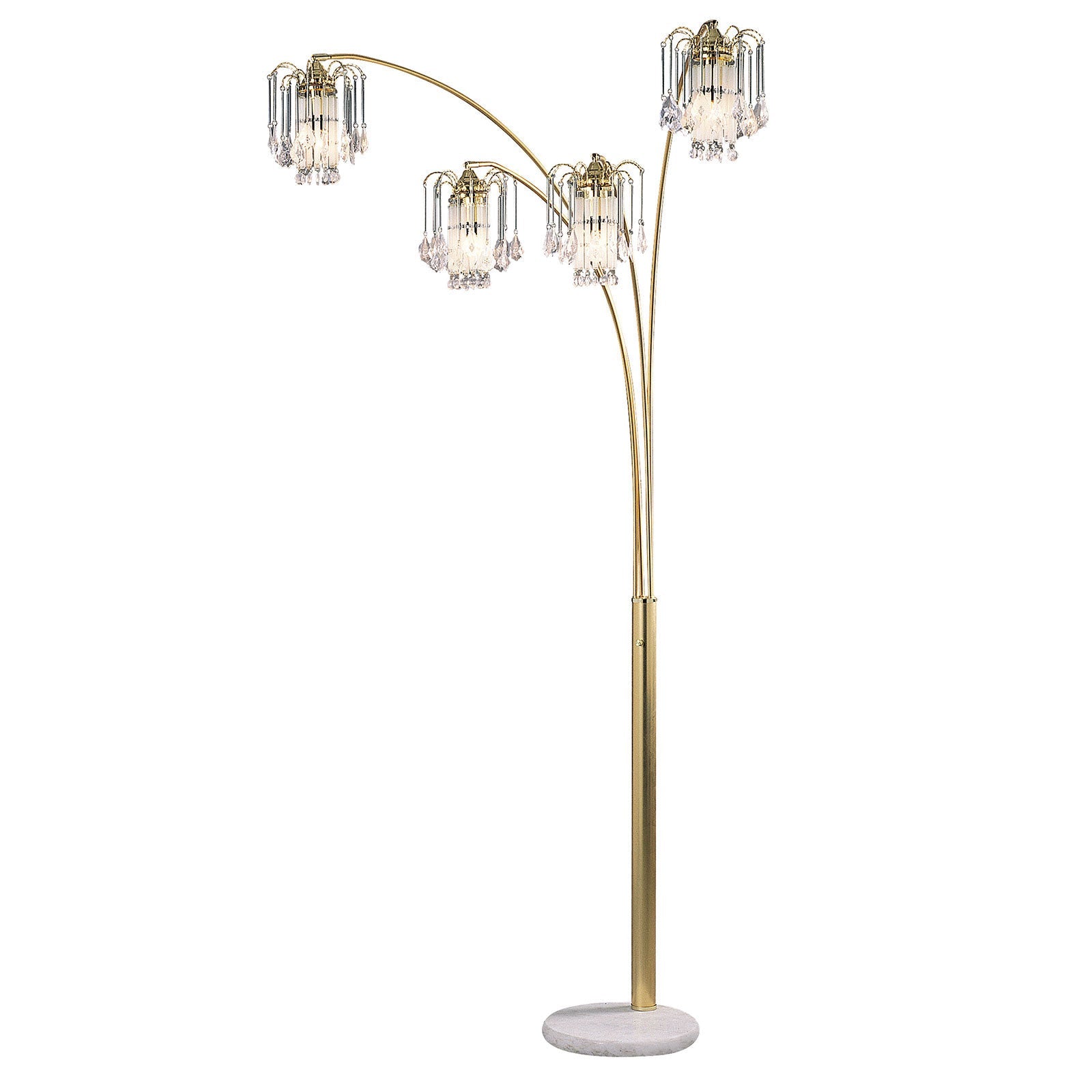 Elouise Sand Gold Arch Lamp FOA East