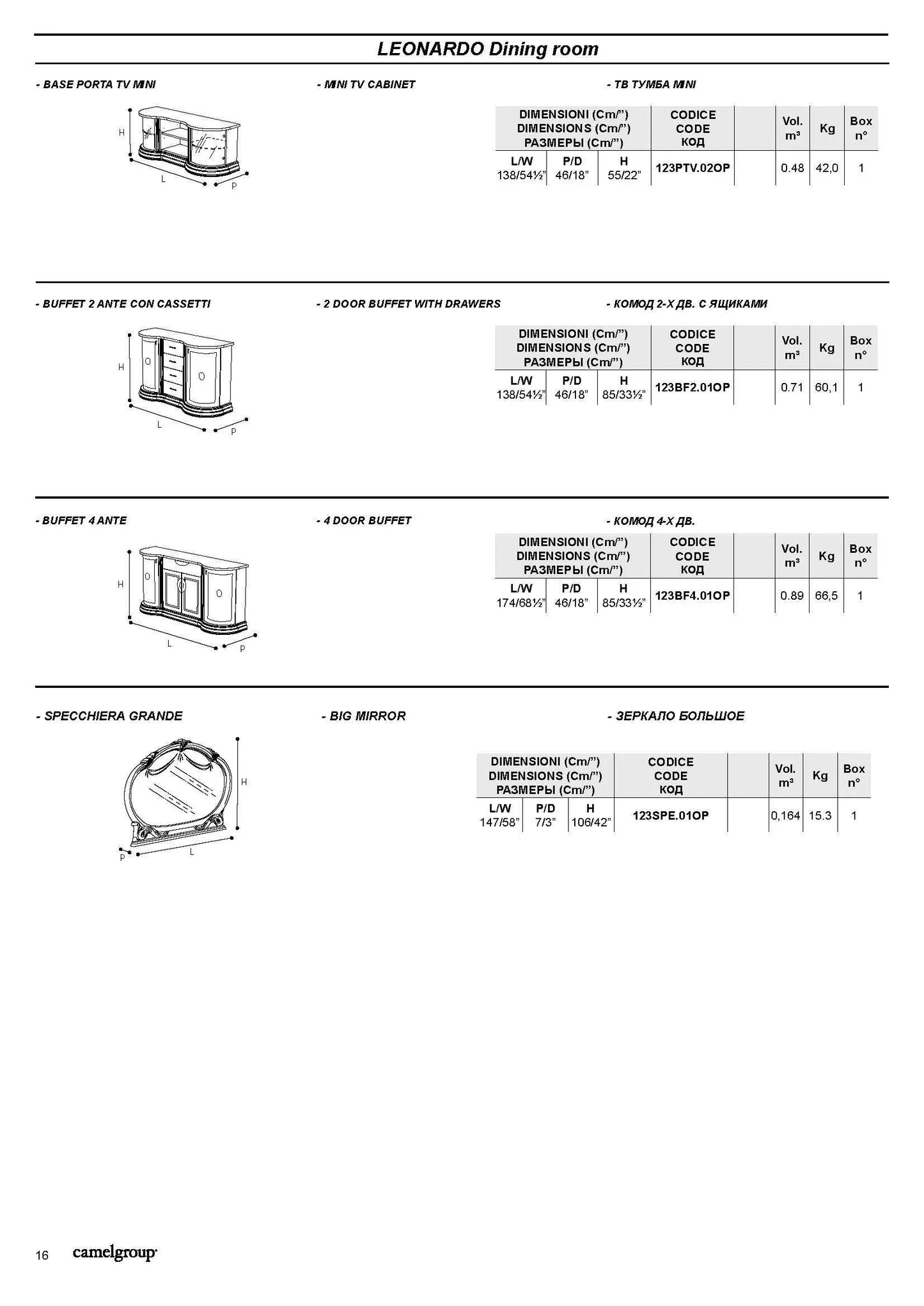 Leonardo Classic Rectangular Dining Room Set by ESF Furniture - Glossy Ivory Finish ESF Furniture