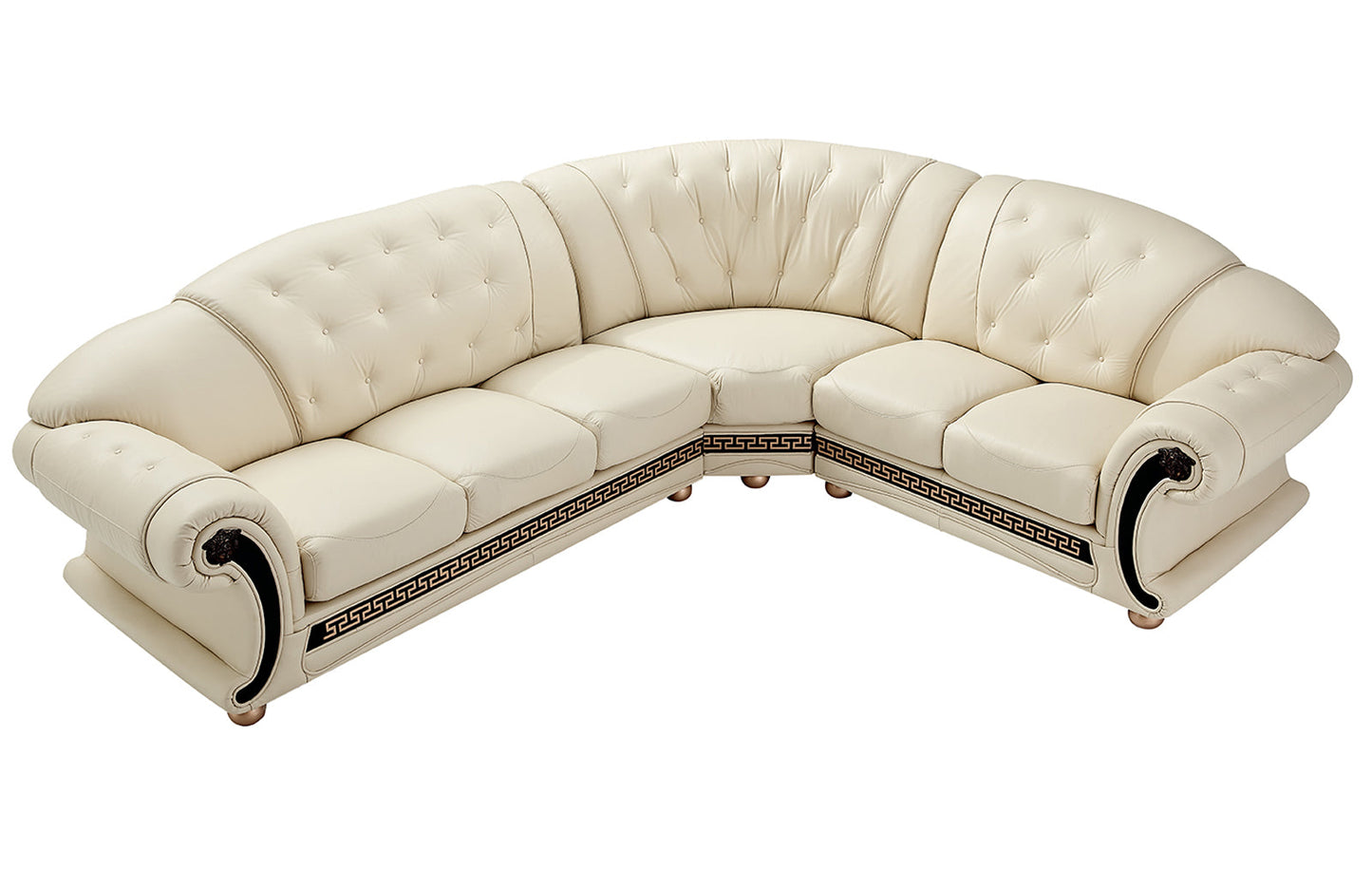 ESF Furniture - Apolo Sectional Right Facing Ivory - APOLOSECTRIGHTIVORY ESF Furniture