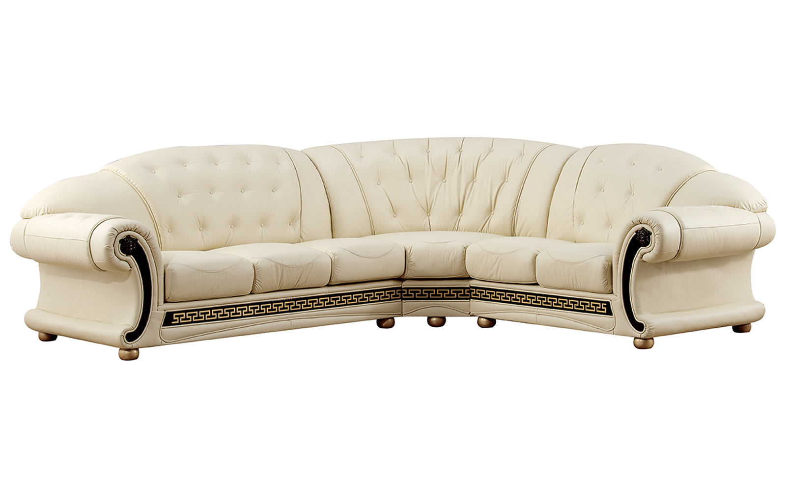 ESF Furniture - Apolo Sectional Right Facing Ivory - APOLOSECTRIGHTIVORY ESF Furniture