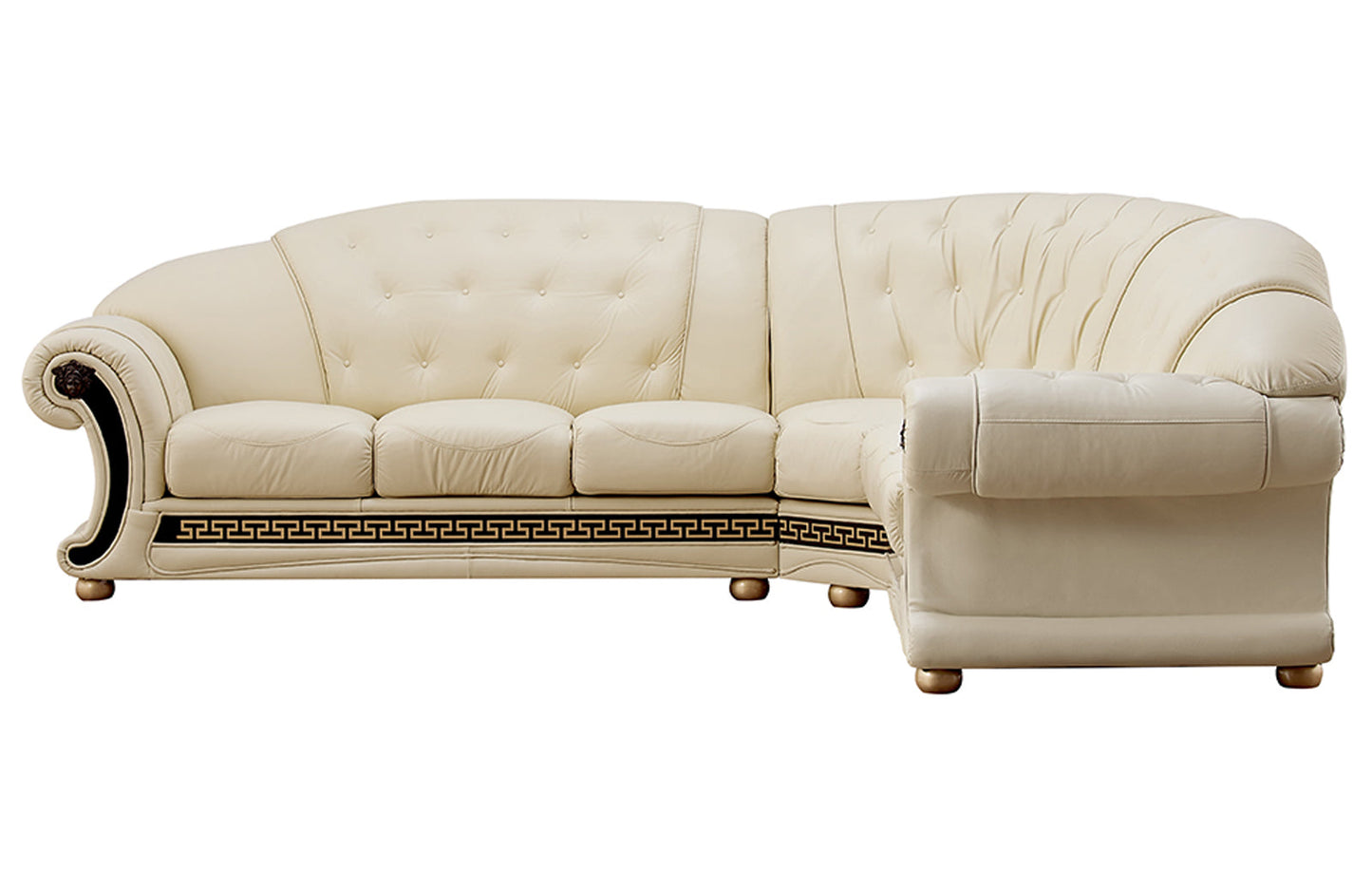 ESF Furniture - Apolo Sectional Right Facing Ivory - APOLOSECTRIGHTIVORY ESF Furniture