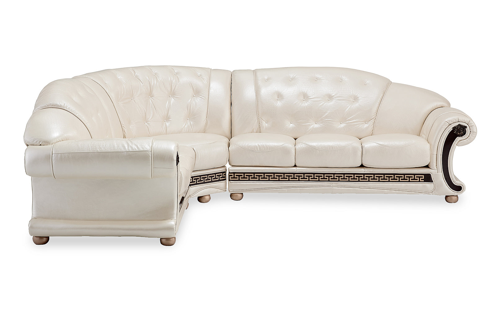 ESF Furniture - Apolo Sectional Left Facing Pearl - APOLOSECTLEFTPEARL ESF Furniture