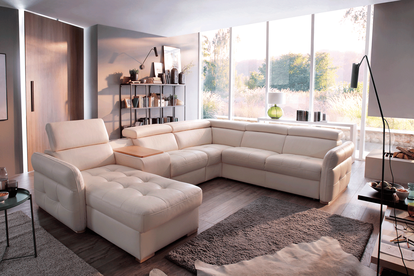 ESF Furniture - Massimo Sectional Left Chaise w/Storage, Bar Element, Electric Recliner, Corner, Sofa w/Bed - MASSIMO SECTIONAL ESF Furniture