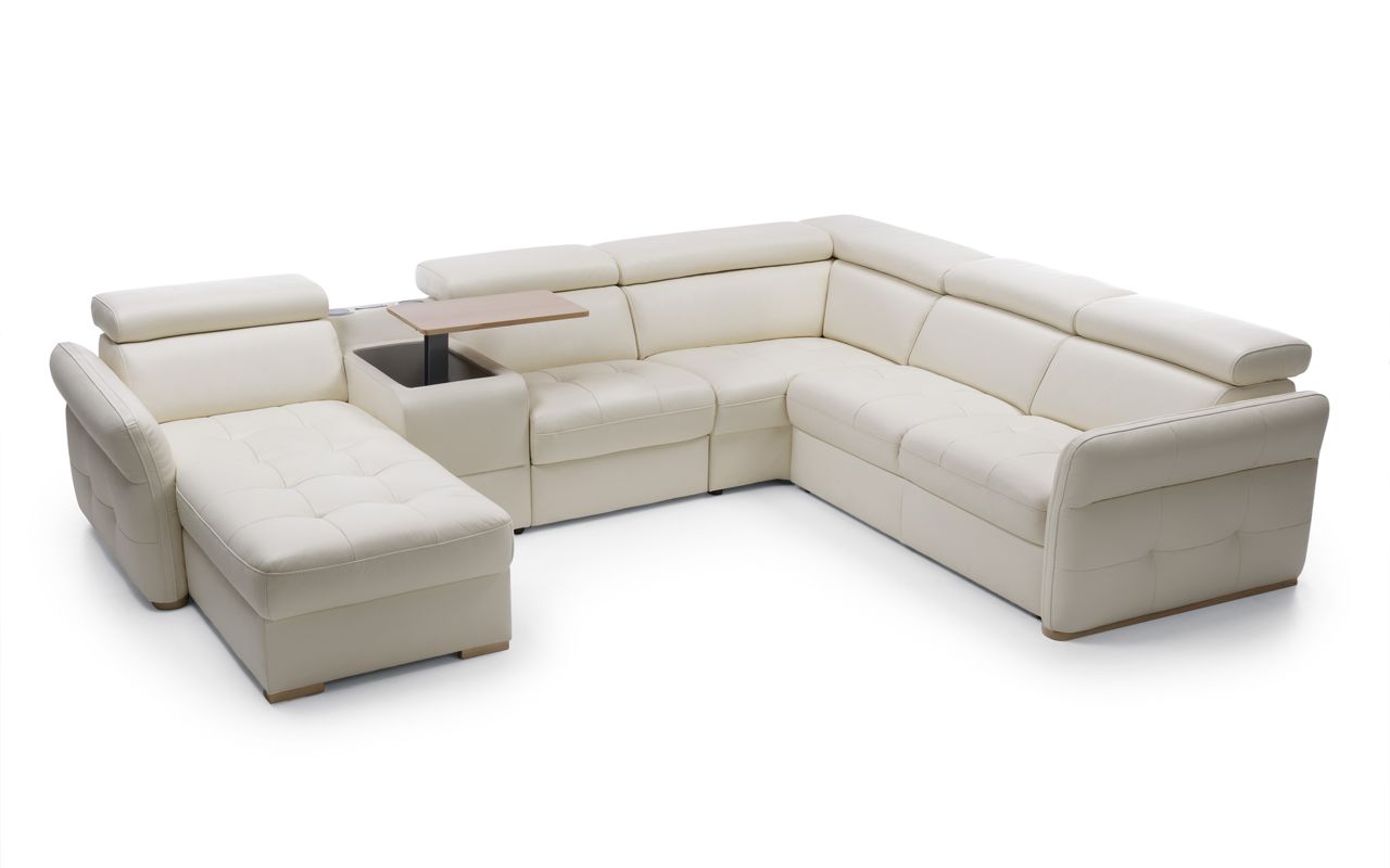 ESF Furniture - Massimo Sectional Left Chaise w/Storage, Bar Element, Electric Recliner, Corner, Sofa w/Bed - MASSIMO SECTIONAL ESF Furniture