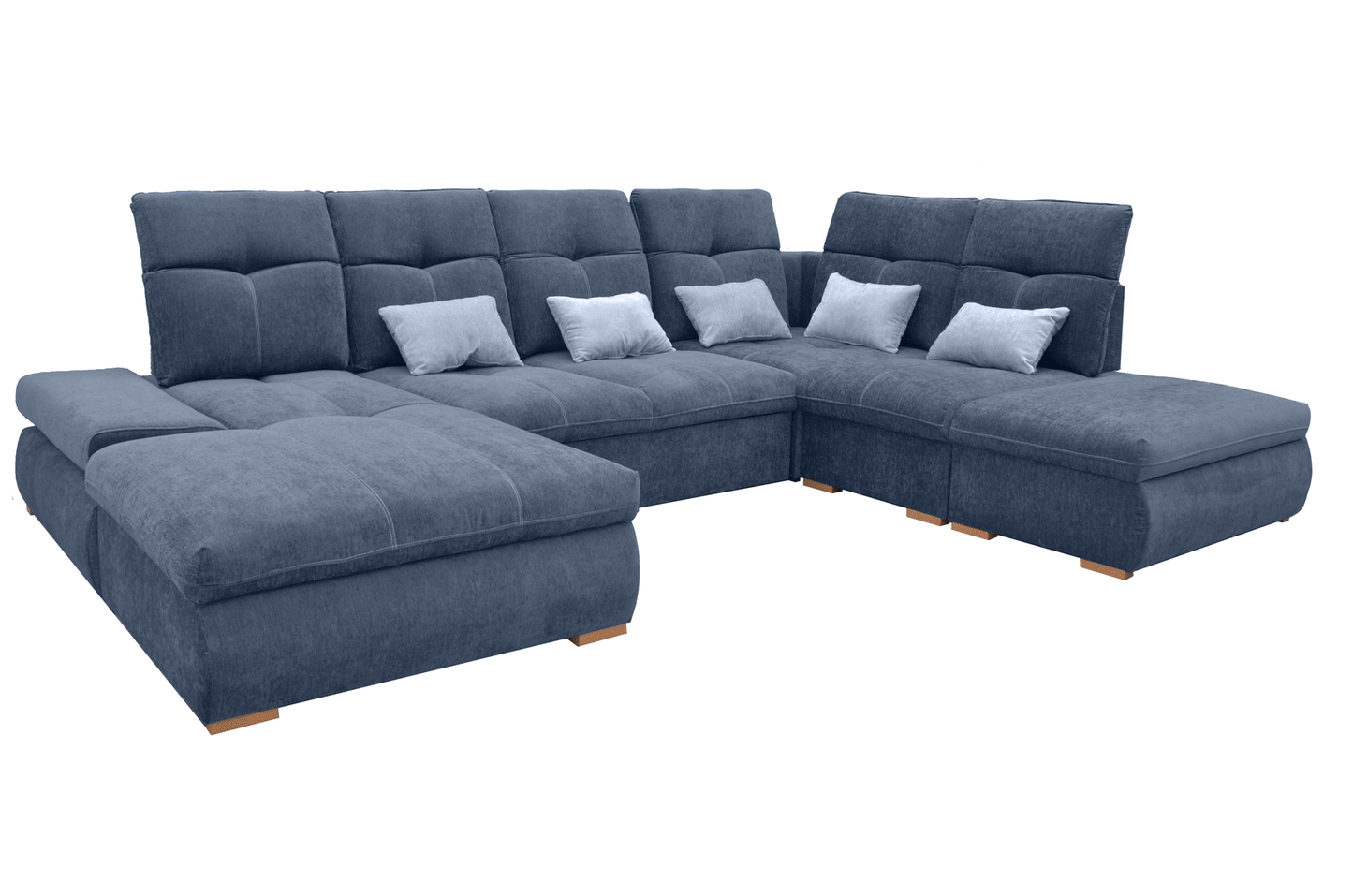 ESF FURNITURE - Opera Left Sectional in Dark Blue - OPERASECTIONAL ESF Furniture