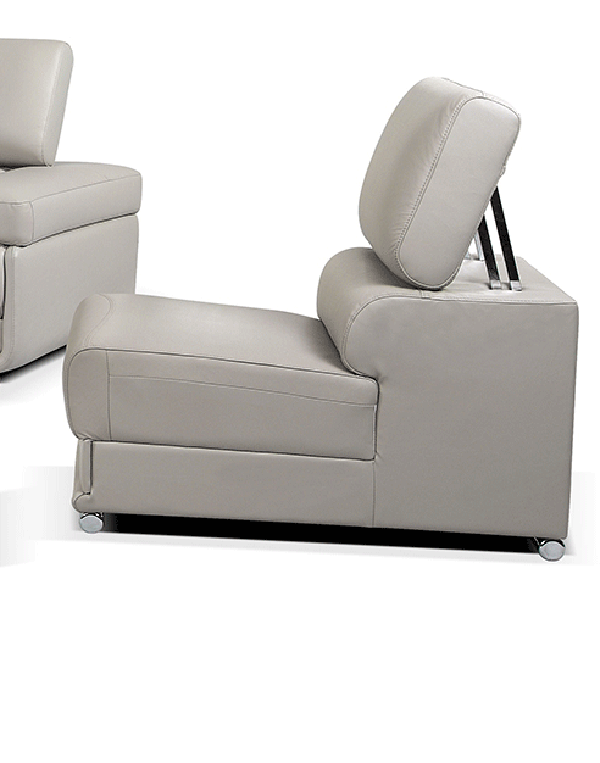 ESF Furniture - 2119 “Armless Chair” in Light Grey - 2119CHAIR ESF Furniture