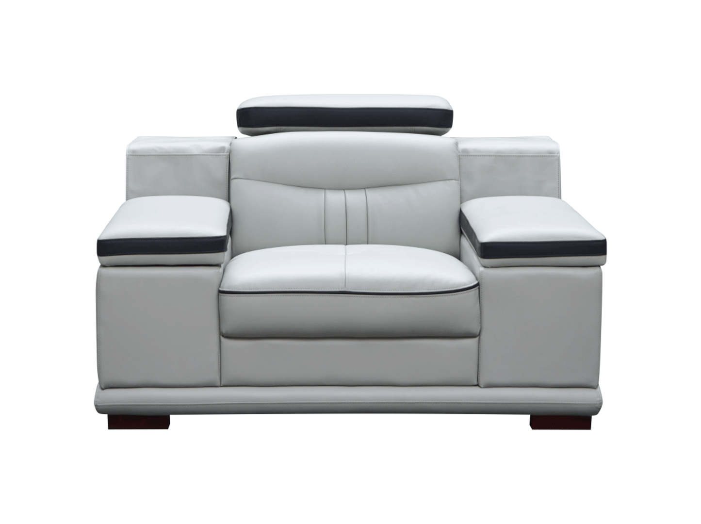 ESF Furniture - 908 Armchair in Light Grey - 908CHAIR ESF Furniture