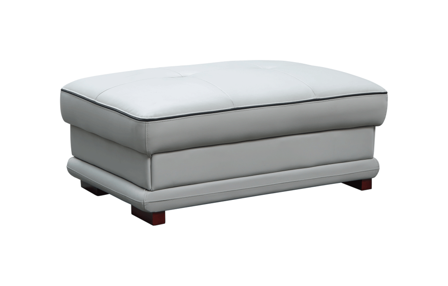 ESF Furniture - 908 Ottoman in Light Grey - 908OTTOMAN ESF Furniture