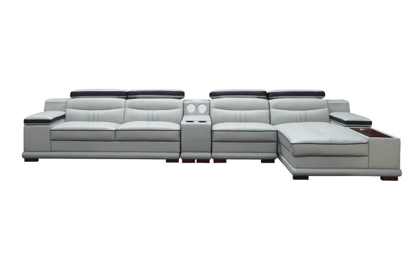 ESF Furniture - 908 Sectional Right in Light Grey - 908SECTIONALRIGHT ESF Furniture