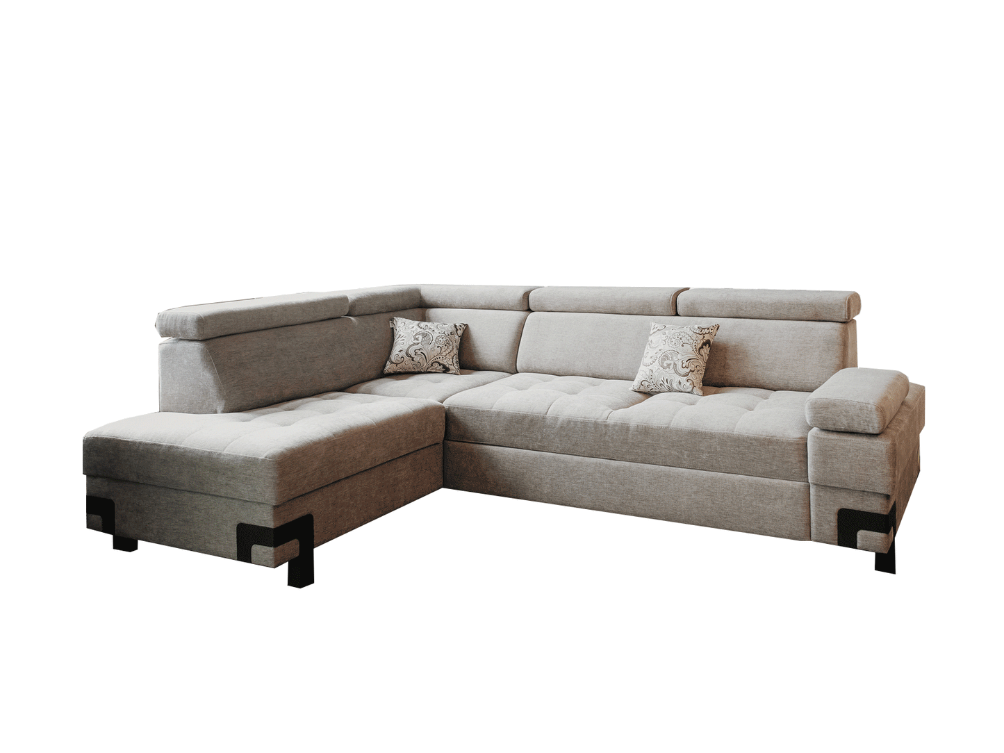 ESF FURNITURE - Garda Sectional Left w/ Bed and Storage - GARDASECTIONALLEFT ESF Furniture