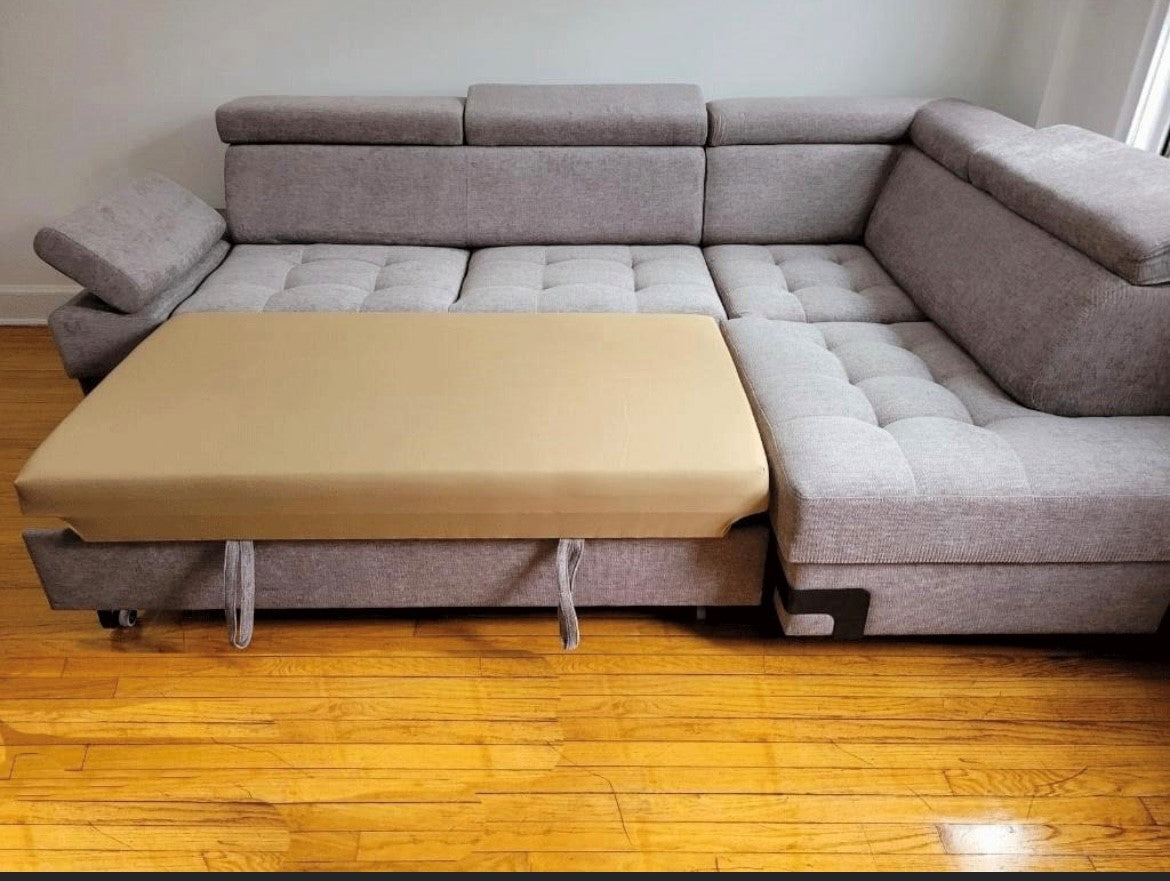 ESF FURNITURE - Garda Sectional Left w/ Bed and Storage - GARDASECTIONALLEFT ESF Furniture