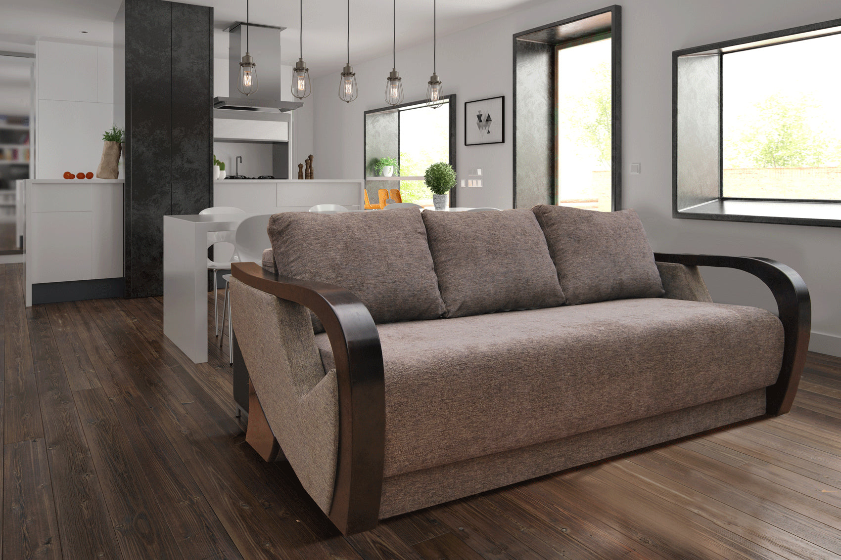 ESF FURNITURE - Modern Sofa Bed and storage - MODERNSOFABED ESF Furniture