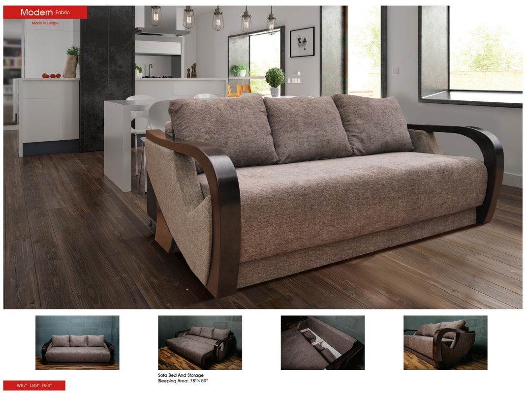 ESF FURNITURE - Modern Sofa Bed and storage - MODERNSOFABED ESF Furniture