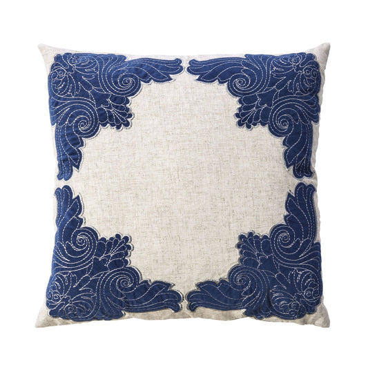 Beth Natural/Indigo 20" X 20" Pillow, Natural & Indigo (2/CTN) FOA East