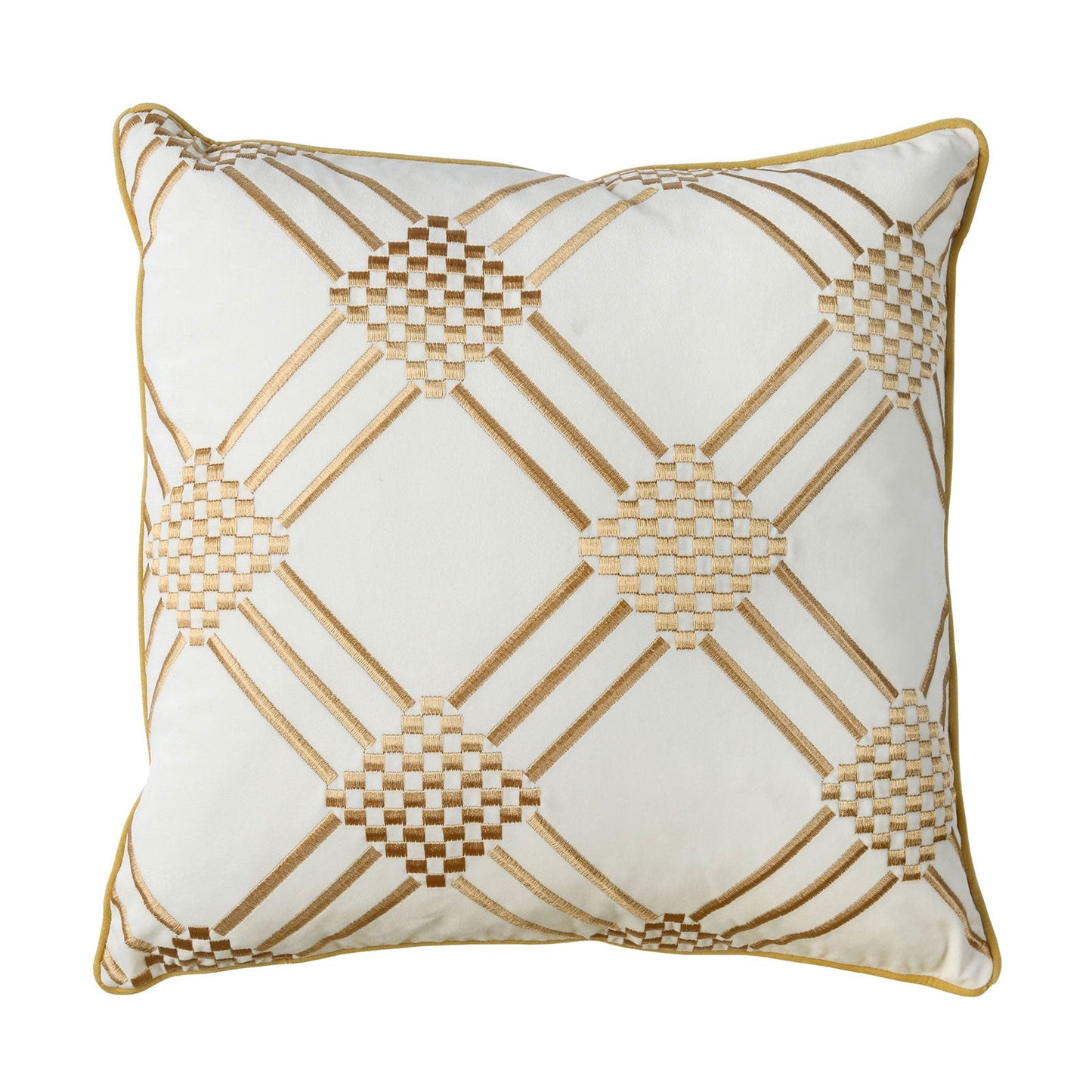 Pam Ivory/Yellow 20" X 20" Pillow, Ivory & Yellow (2/CTN) FOA East