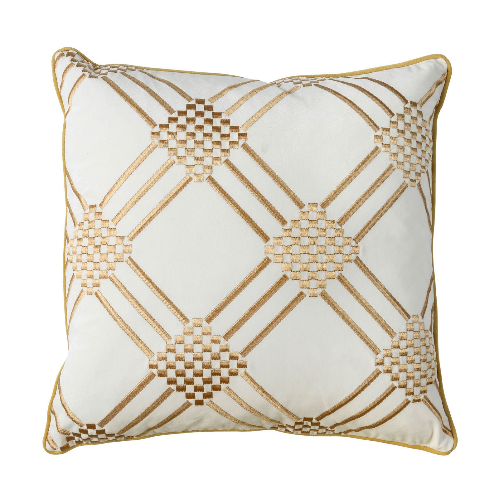 Pam Ivory/Yellow 20" X 20" Pillow, Ivory & Yellow (2/CTN) FOA East