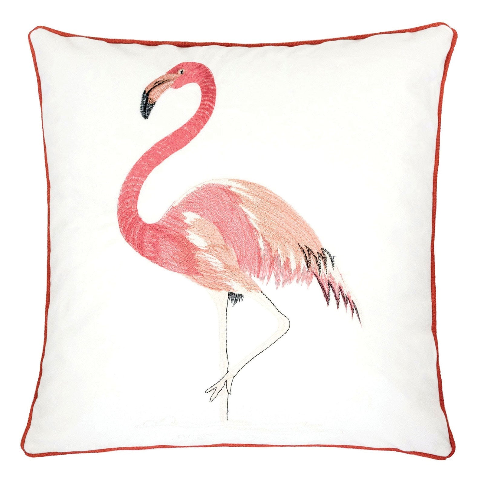 Lina Flamingo 20" X 20" Pillow, Single Flamingo FOA East