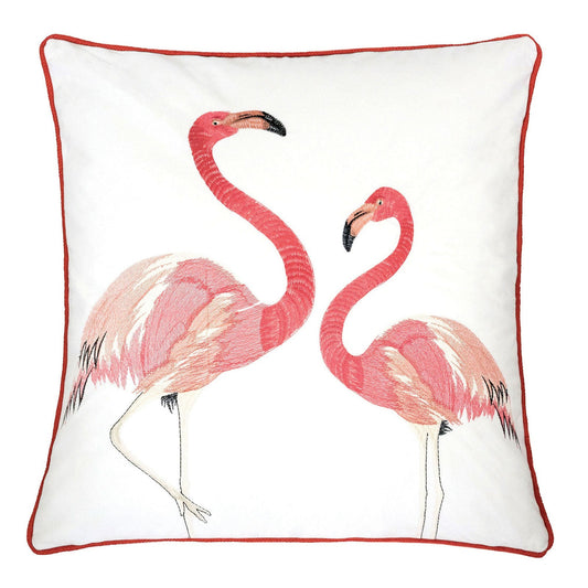 Lina Flamingo 20" X 20" Pillow, Pair Flamingo FOA East