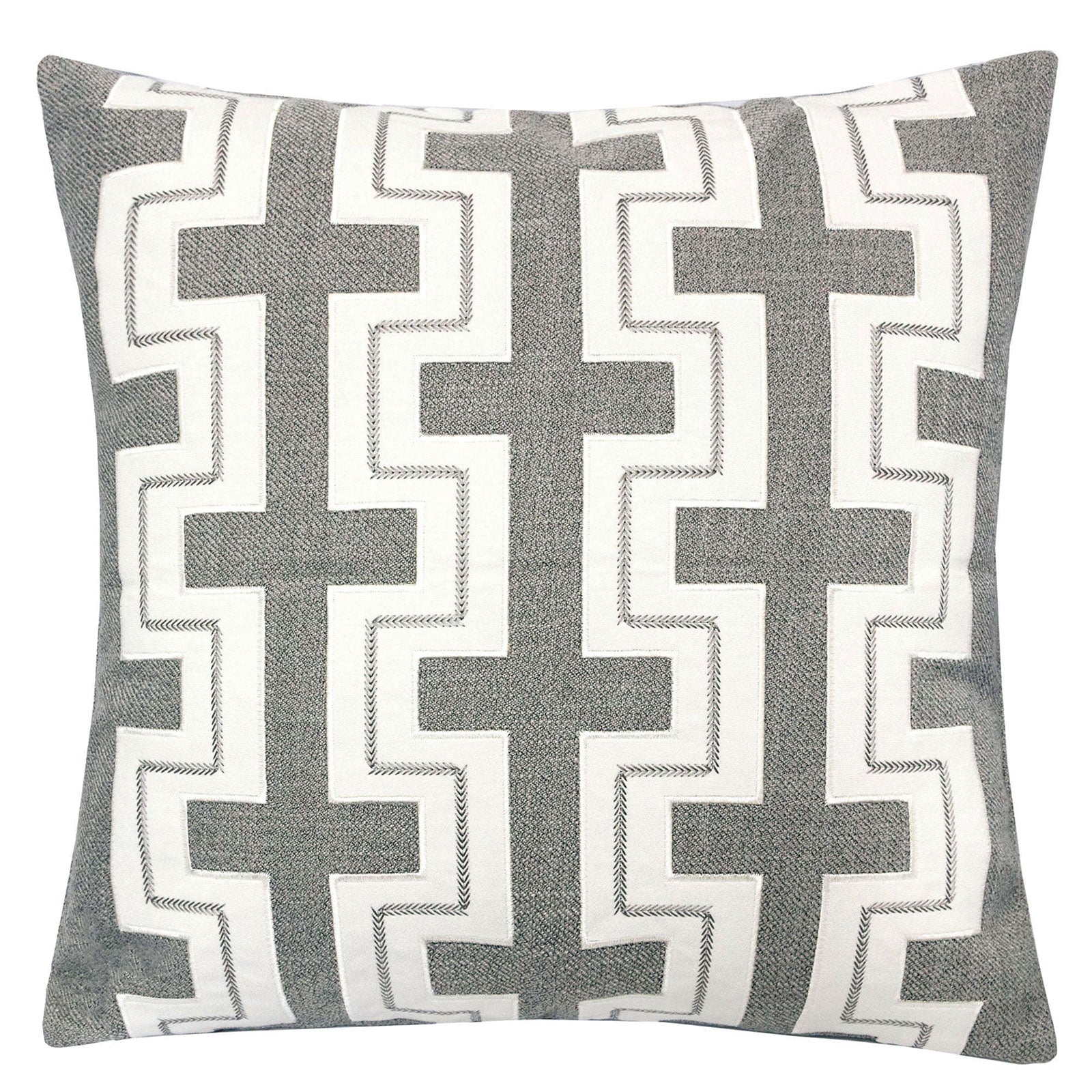 Kari Silver 20" X 20" Pillow, Silver FOA East