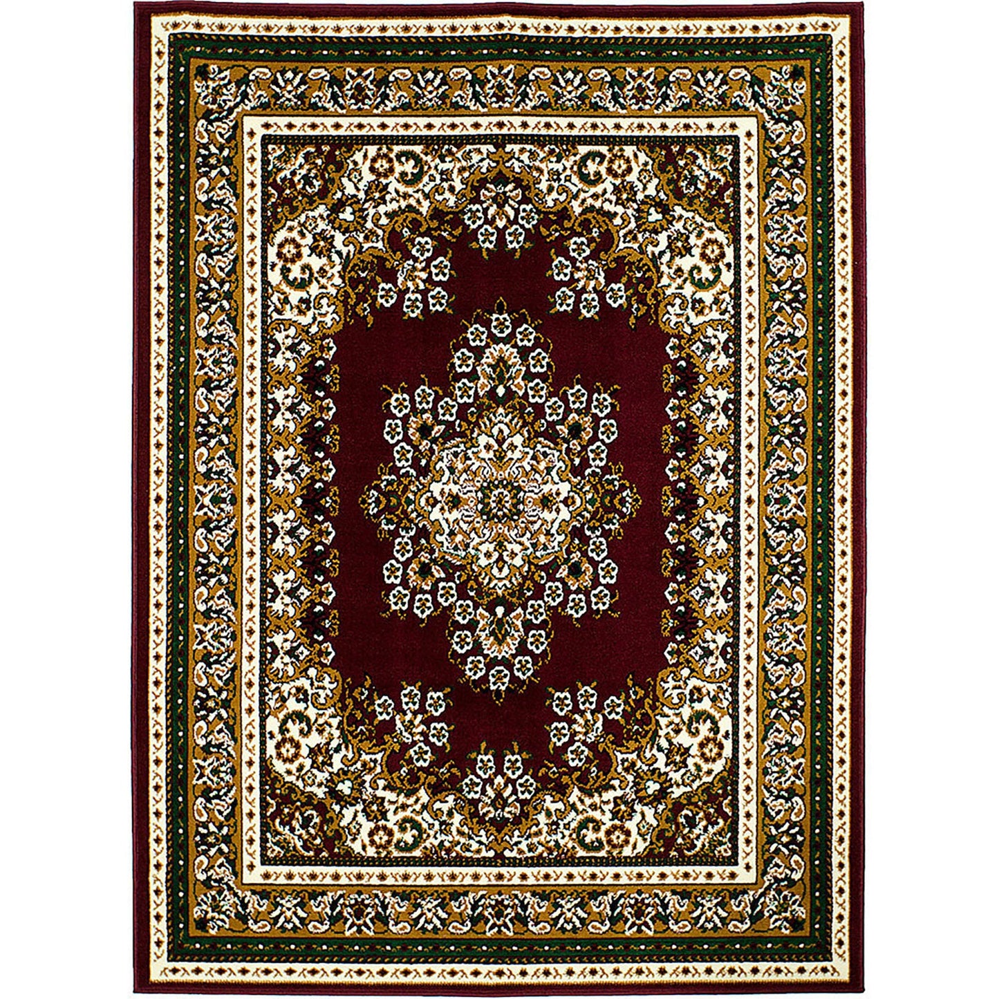 SHINTA Burgundy 5' X 8' Area Rug FOA East