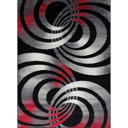 Serang Gray/Red 5' X 7' Area Rug FOA East