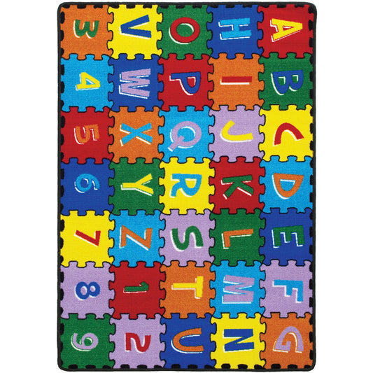 Abbey Alphabet/Multi 4' 9" X 6' 9" Area Rug FOA East