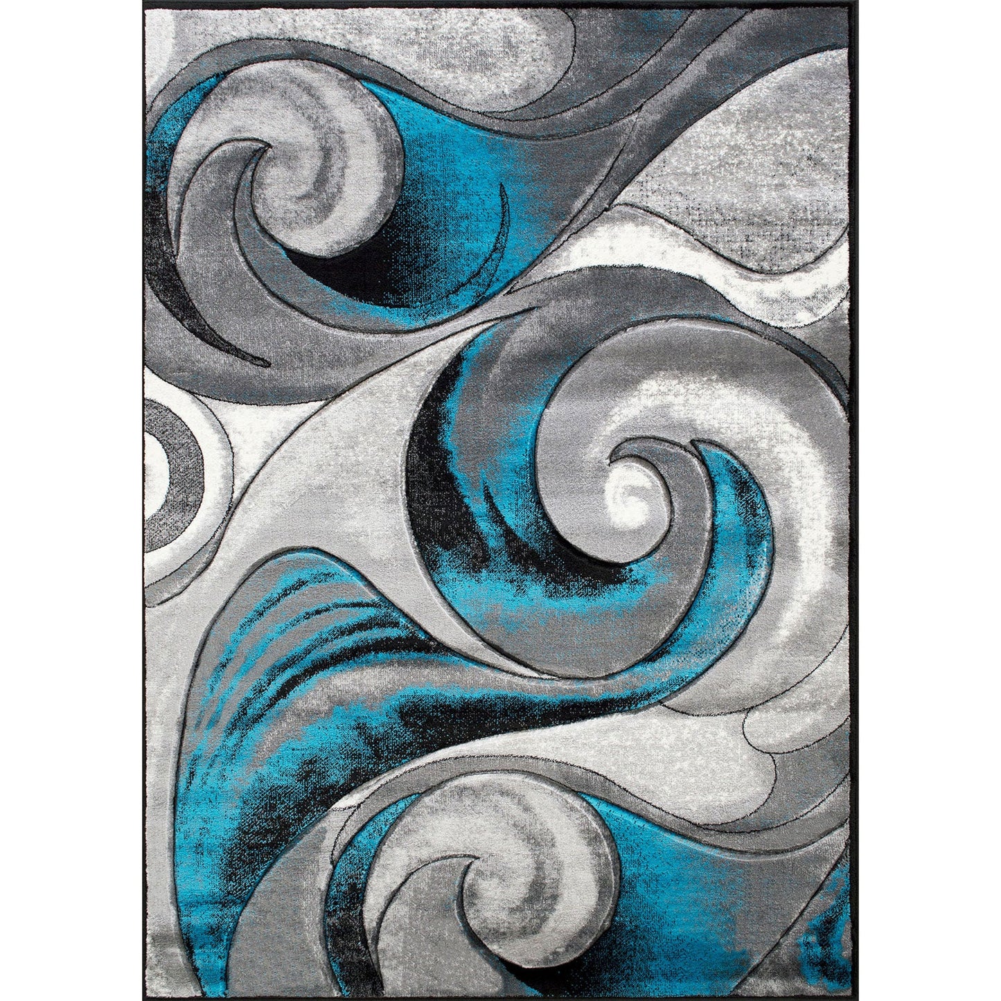 Niksar Turquoise 5' X 7' Area Rug FOA East